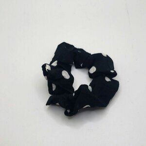 POLKA-DOT chiffon scrunchie hair tie